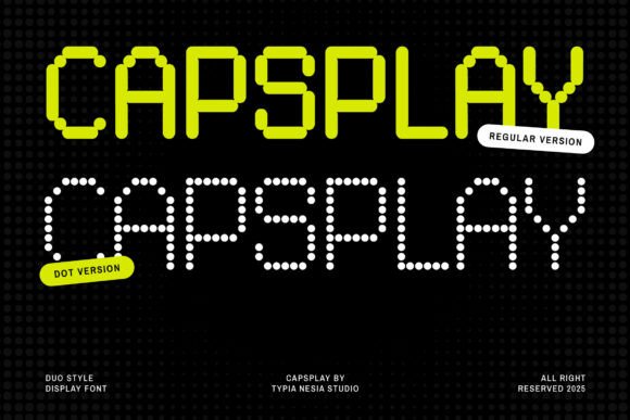 Capsplay: A Modern Pixel Font for Tech Branding