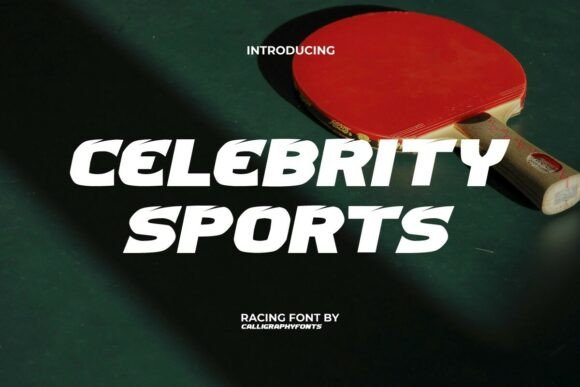 Celebrity Sports: The High-Velocity Typeface for Impactful Design