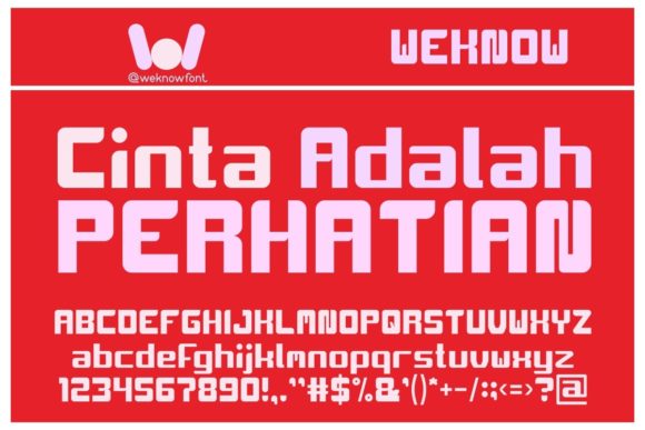 Cinta Adalah Perhatian: A Display Font That Commands Attention