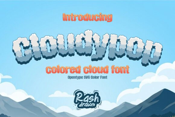 Cloudypop: A Creative Font for Dreamy Designs