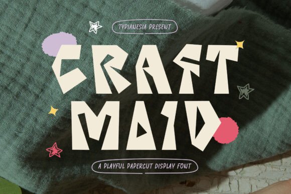 Craft Maid: A Papercut Display Font with Playful Soul