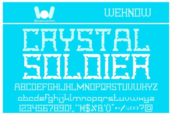 Crystal Soldier: A Bold Typeface for High-Impact Visuals