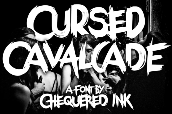 Cursed Cavalcade: The Hand-Crafted Font That Elevates Your Brand