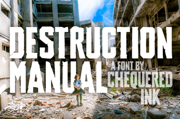 Destruction Manual: The Authentic Hand-Crafted Typeface