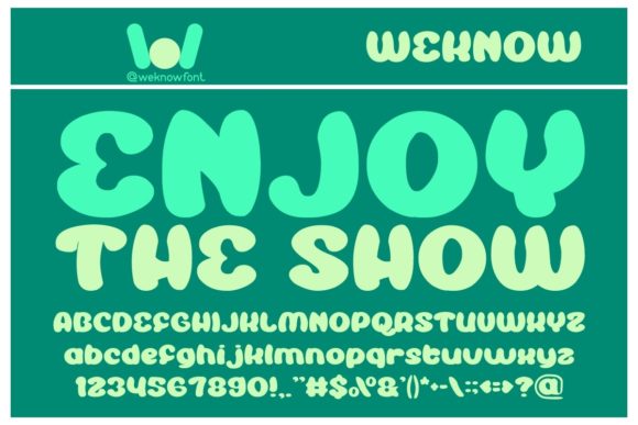 Enjoy the Show: A Display Font That Steals the Spotlight