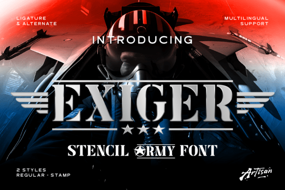 Exiger: The Font That Brings Military Authority to Your Designs