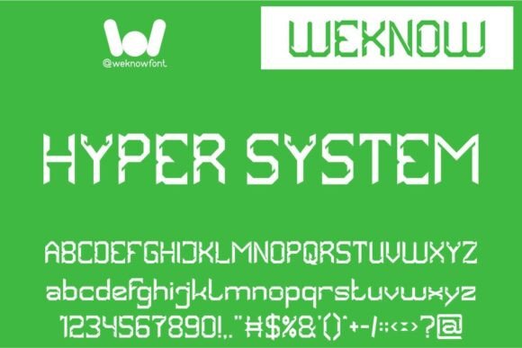 Hyper System: The Typeface for the Modern Digital Frontier