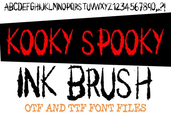 Kooky Spooky Ink Brush: A Font That Bites Back (Playfully)