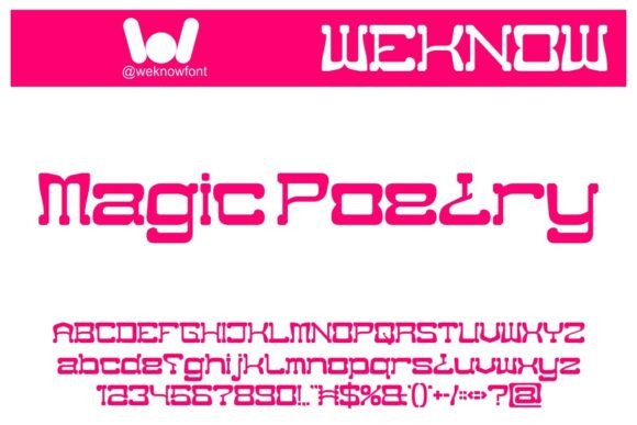 Magic Poetry: A Font That Bridges Futurism and Retro Charm