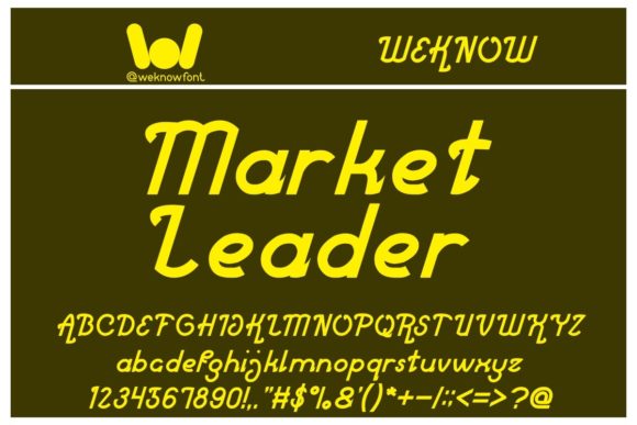 Market Leader: The Modern Display Font for Bold Brands
