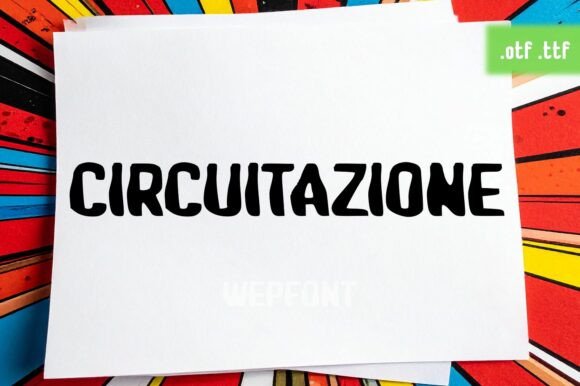Meet CIRCUITAZIONE: The Pop Art Font That Demands Attention