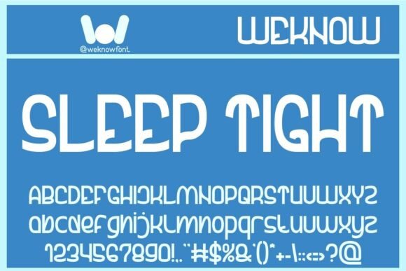 Sleep Tight: Your Go-To Display Font for Creative Projects