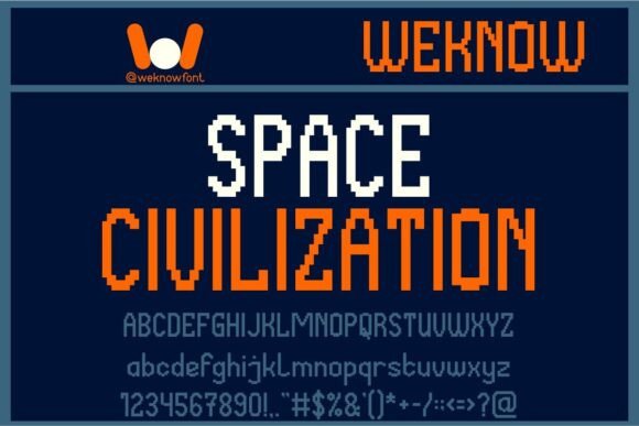 Space Civilization: The Futuristic Display Font for Modern Design