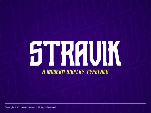 STRAVIK: The Bold Typeface for High-Impact Branding