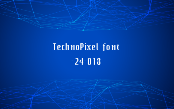 Techno Pixel: A Typeface for the Digital Frontier