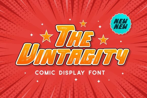 Vintagity: The Bold Display Font with Vintage Comic Soul